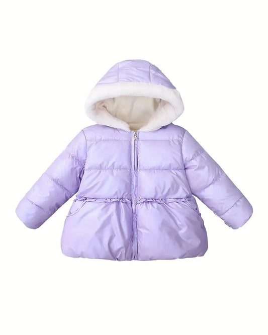 🩵 Lilac Dream Puffer Jacket – Size 90 (12–24 M)