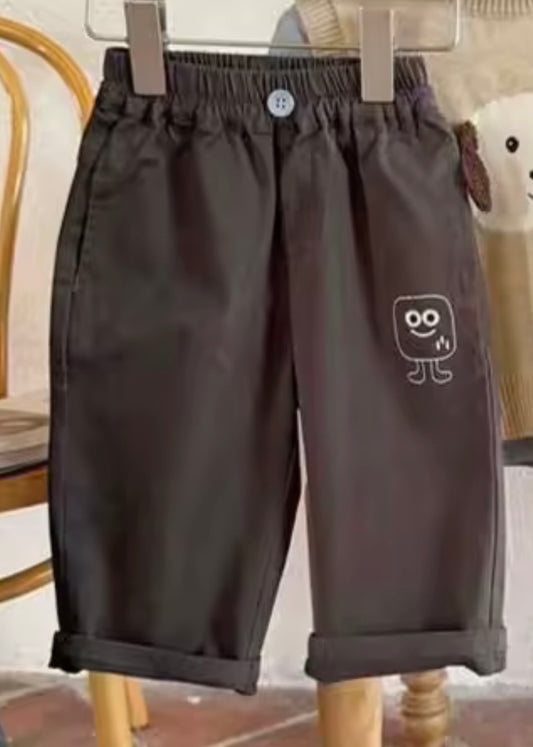(Copy) dark gray Cartoon Pocket Pants – Baby & Toddler Boys/Girls (12M, 18M)
