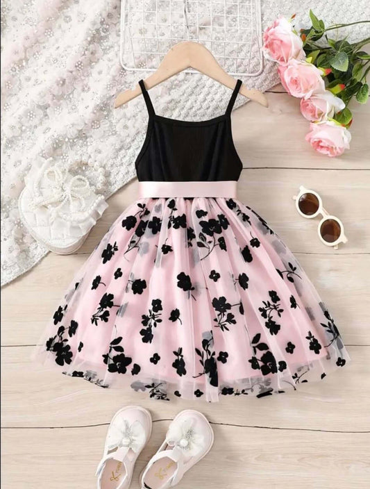 Blush Bloom Tulle Baby Girl Party Dress