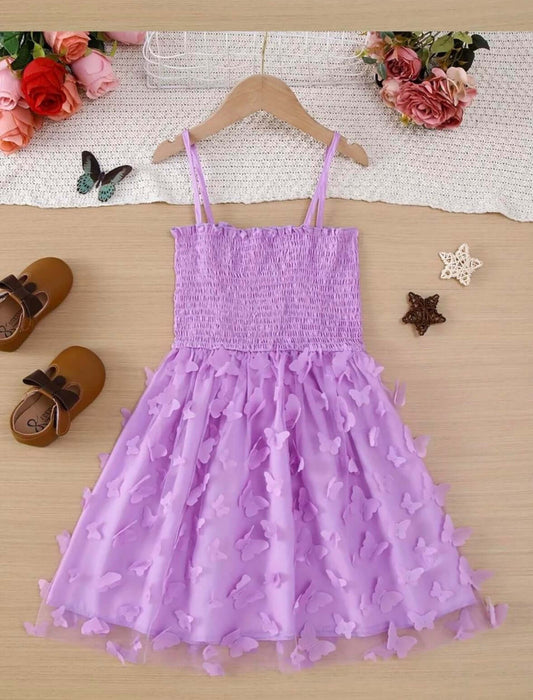 Lavender Butterfly Princess Dress – Toddler to Girl