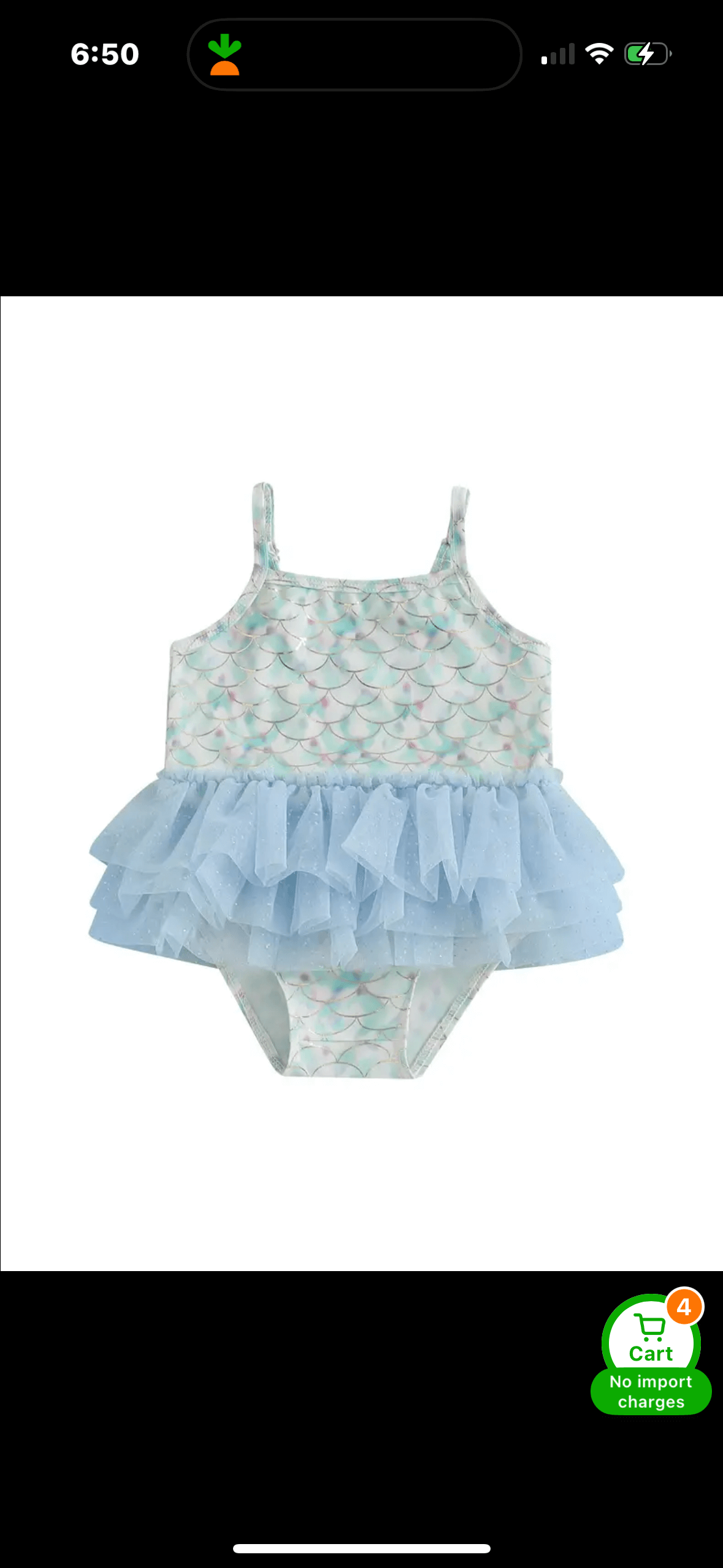 Mermaid Tutu Swimsuit for Baby Girls