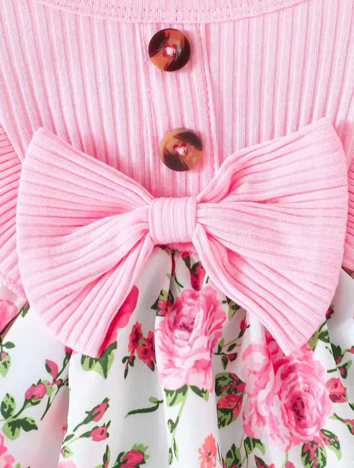 Pink Rose Garden Suspender Dress Set