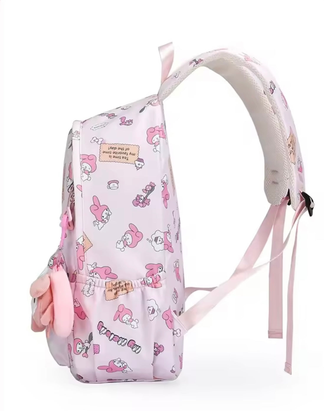 My Melody Pink Backpack with Plush Pendant | 43cm Large Size