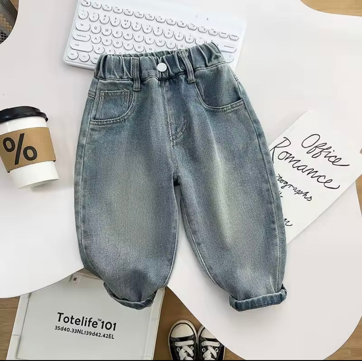 Premium Cartoon Patch Denim Jeans – Size 3T