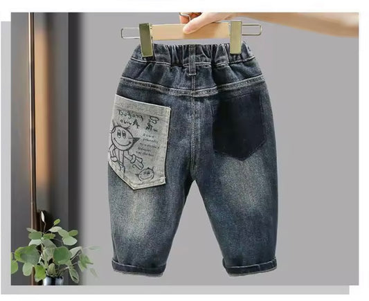 Premium Toddler Jeans with Fun Pockets – Size 18–24 Months
