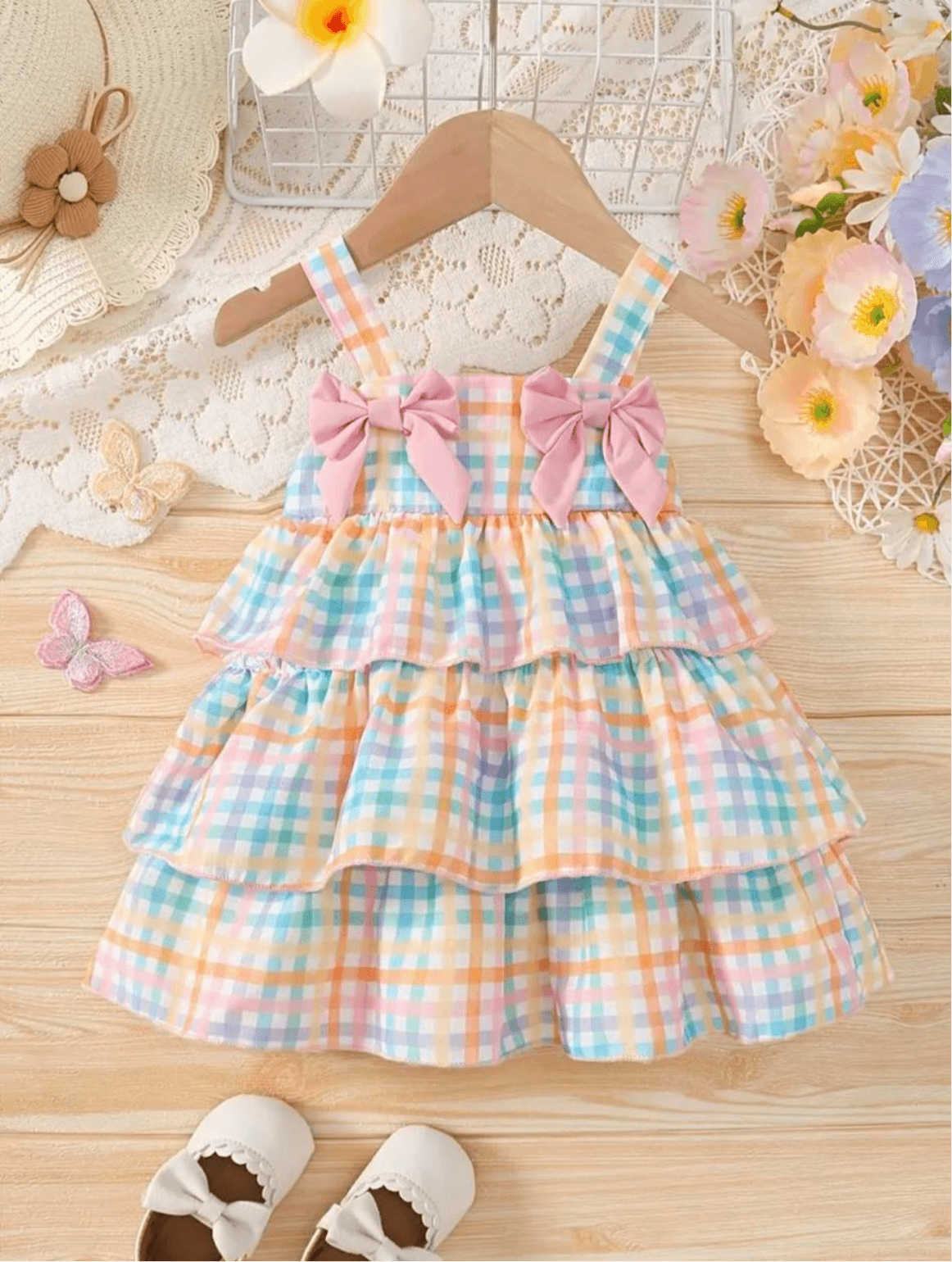 Baby Girl Dress With Cute Bows