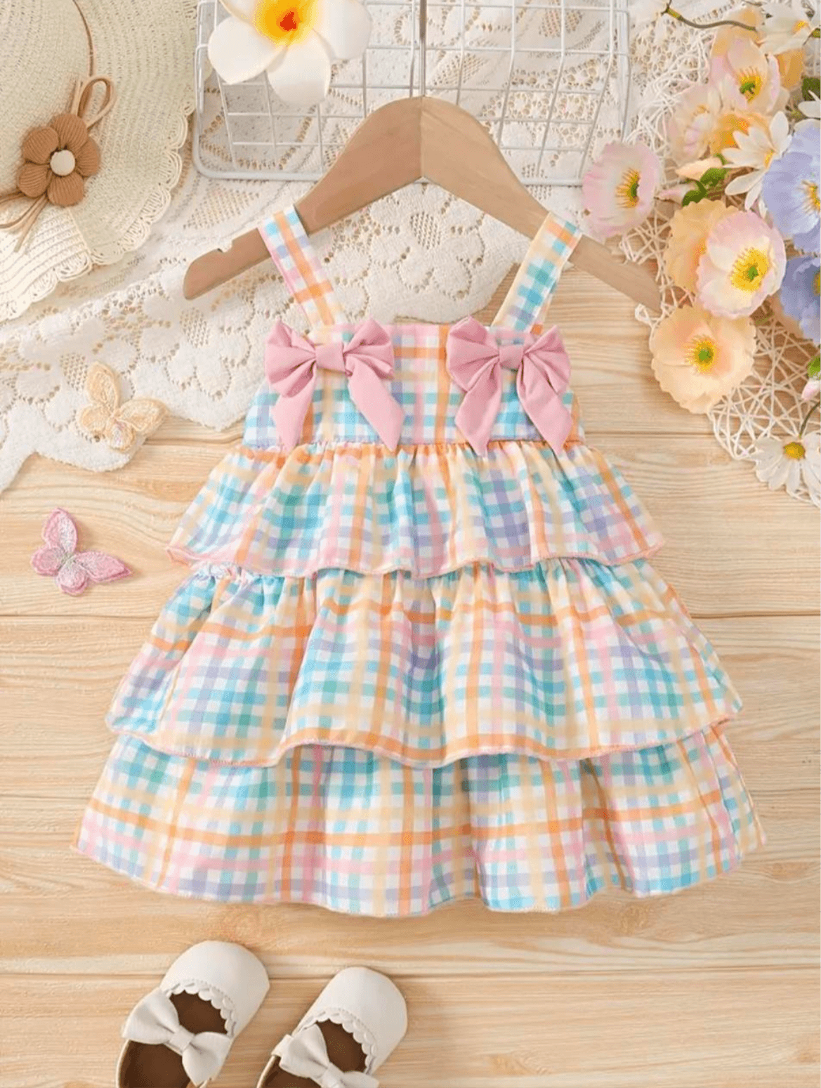 Baby Girl Dress With Cute Bows