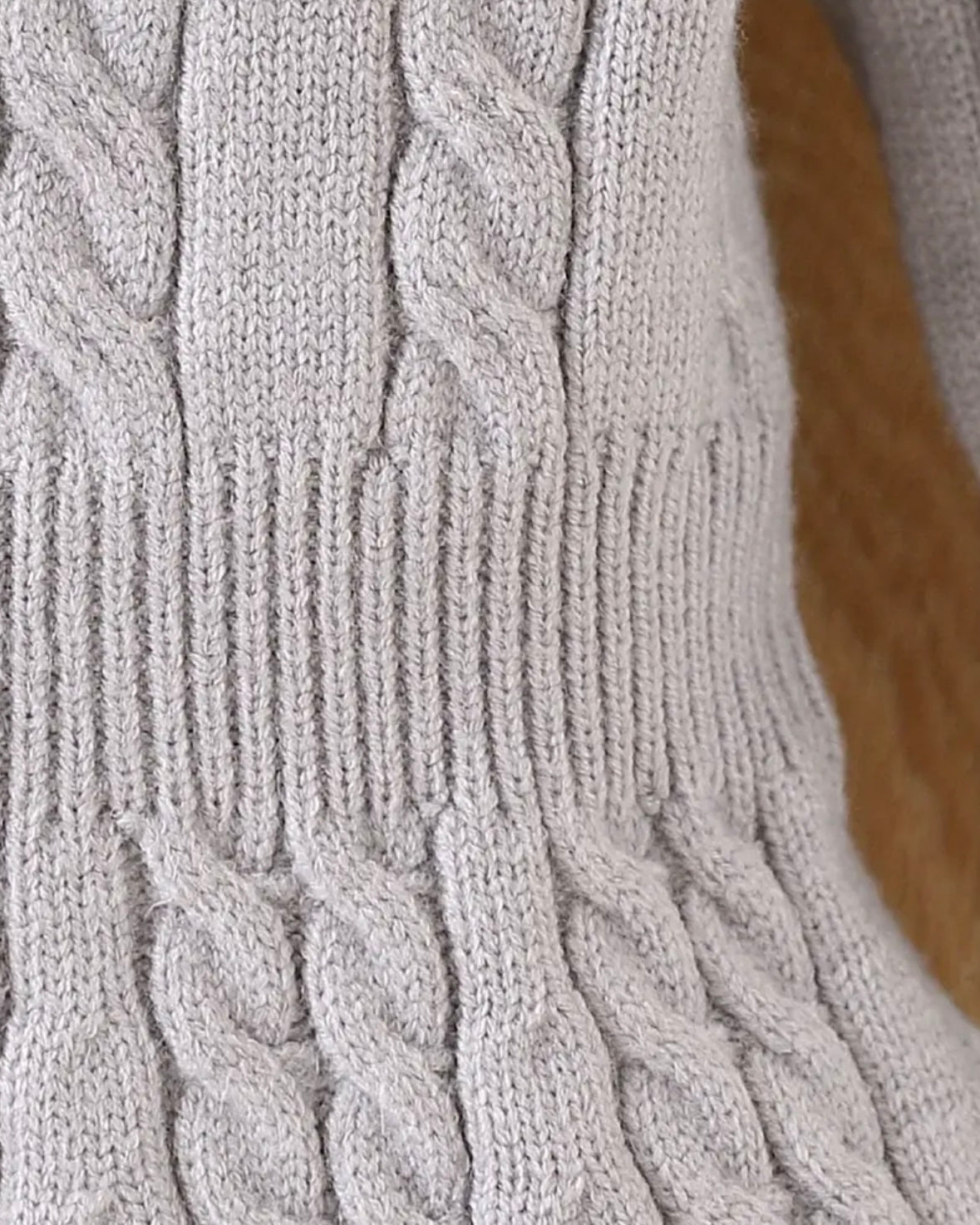 Gray Knit Sweater Dress with Bows – Size 9–12 Months | Soft Cable Knit Baby Dress