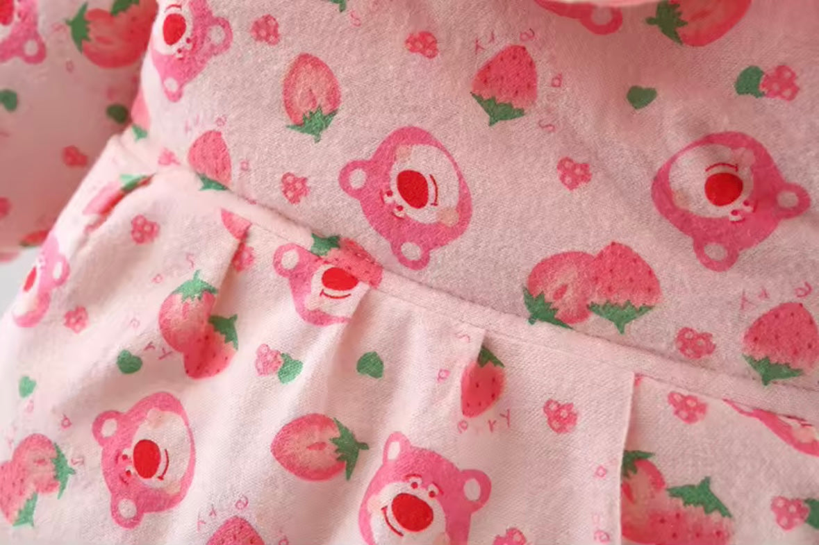 Pink Bunny Hooded Winter Coat with Heart Bag – Size 2-3Y | Warm Padded Toddler Jacket | Adorable Baby Girl Outfit