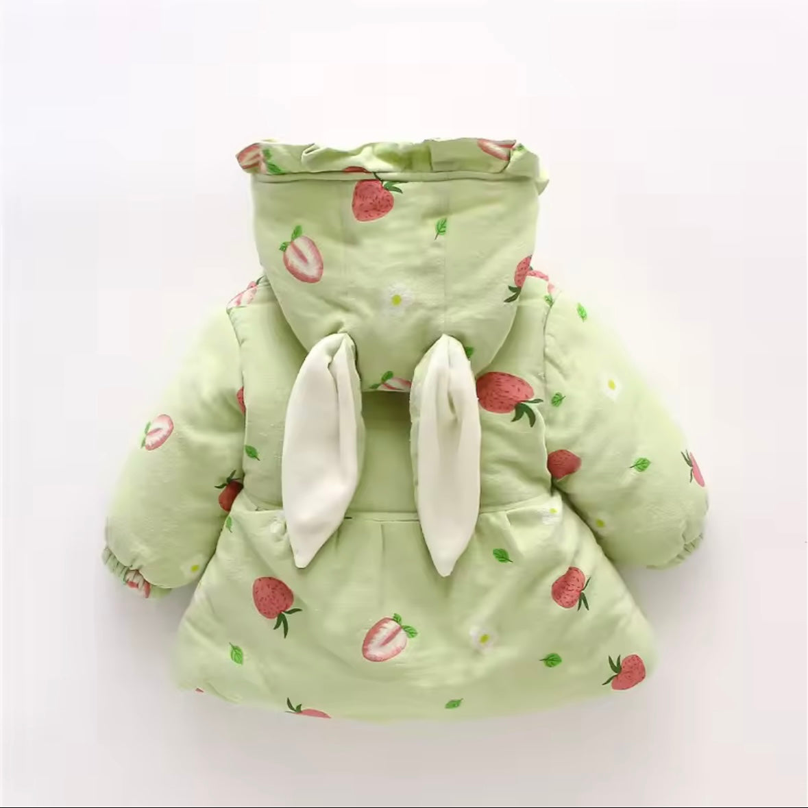 Mint Green Bunny Ear Winter Coat with Heart Bag | Adorable Toddler Jacket | Soft Warm Baby Girl Outfit | Perfect Gift | Ella🫶’s World