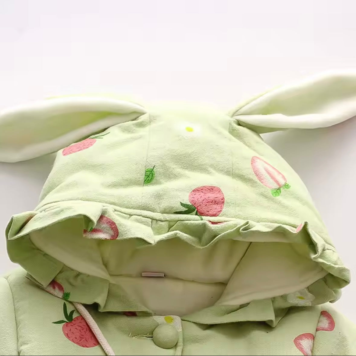 Mint Green Bunny Ear Winter Coat with Heart Bag | Adorable Toddler Jacket | Soft Warm Baby Girl Outfit | Perfect Gift | Ella🫶’s World