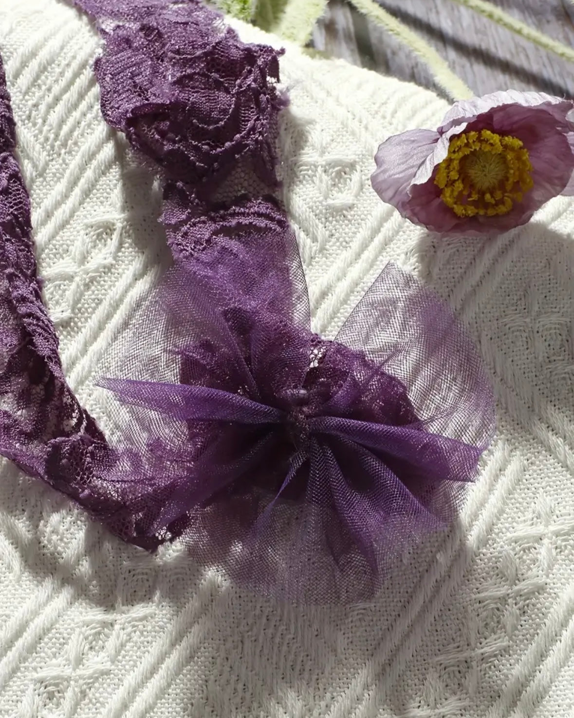 Newborn Purple Tutu Lace Romper Set • Photography Outfit • Violet Baby Photoshoot Set • Newborn Photo Prop • Newborn Lace Bodysuit + Headband