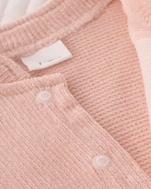 Newborn Pink Knit Romper & Bonnet | Baby Girl Coming Home Outfit | Soft Cozy Winter Pajamas | Photo Outfit | Perfect Gift | Ella’s World