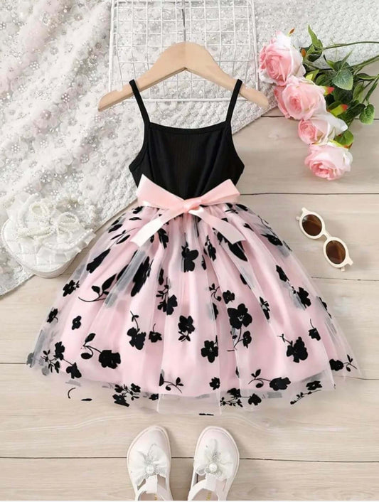 Blush Bloom Tulle Baby Girl Party Dress