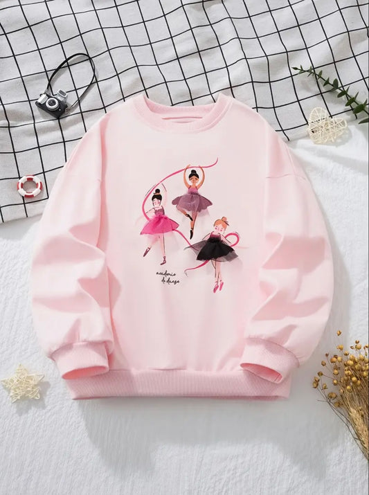 Ballet Dreams 3D Tulle Ballerina Sweatshirt – Pink
