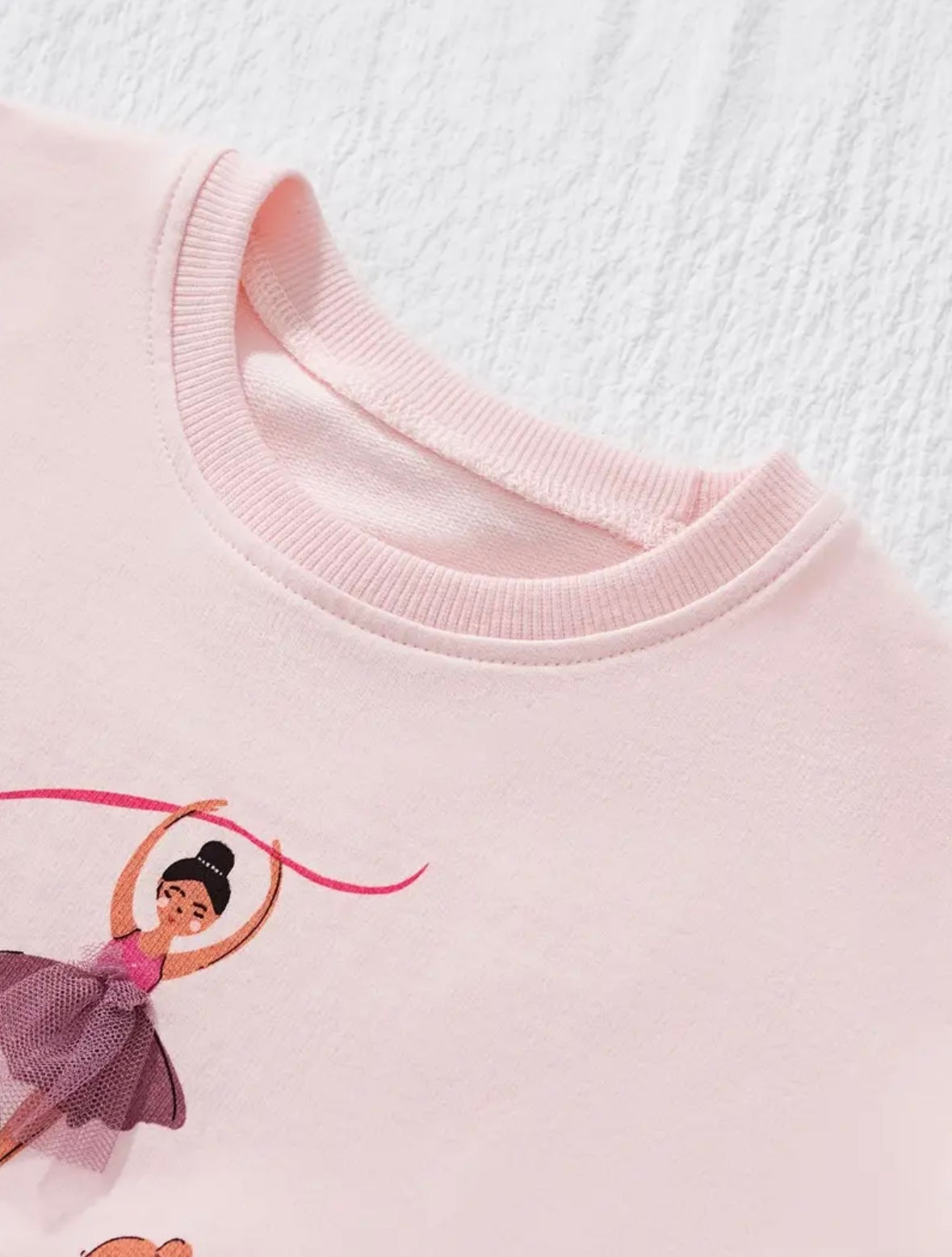 Ballet Dreams 3D Tulle Ballerina Sweatshirt – Pink