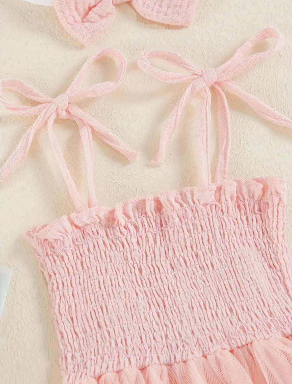 Blush Pink Baby Girl Tutu Romper