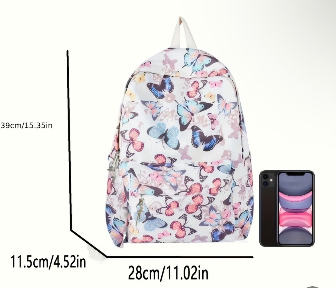 🦋 Butterfly Dreams Backpack – Lightweight & Stylish