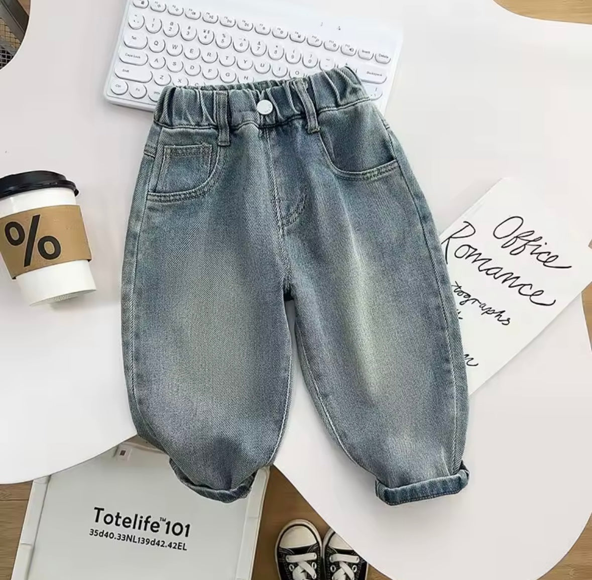 Premium Cartoon Patch Denim Jeans – Size 3T