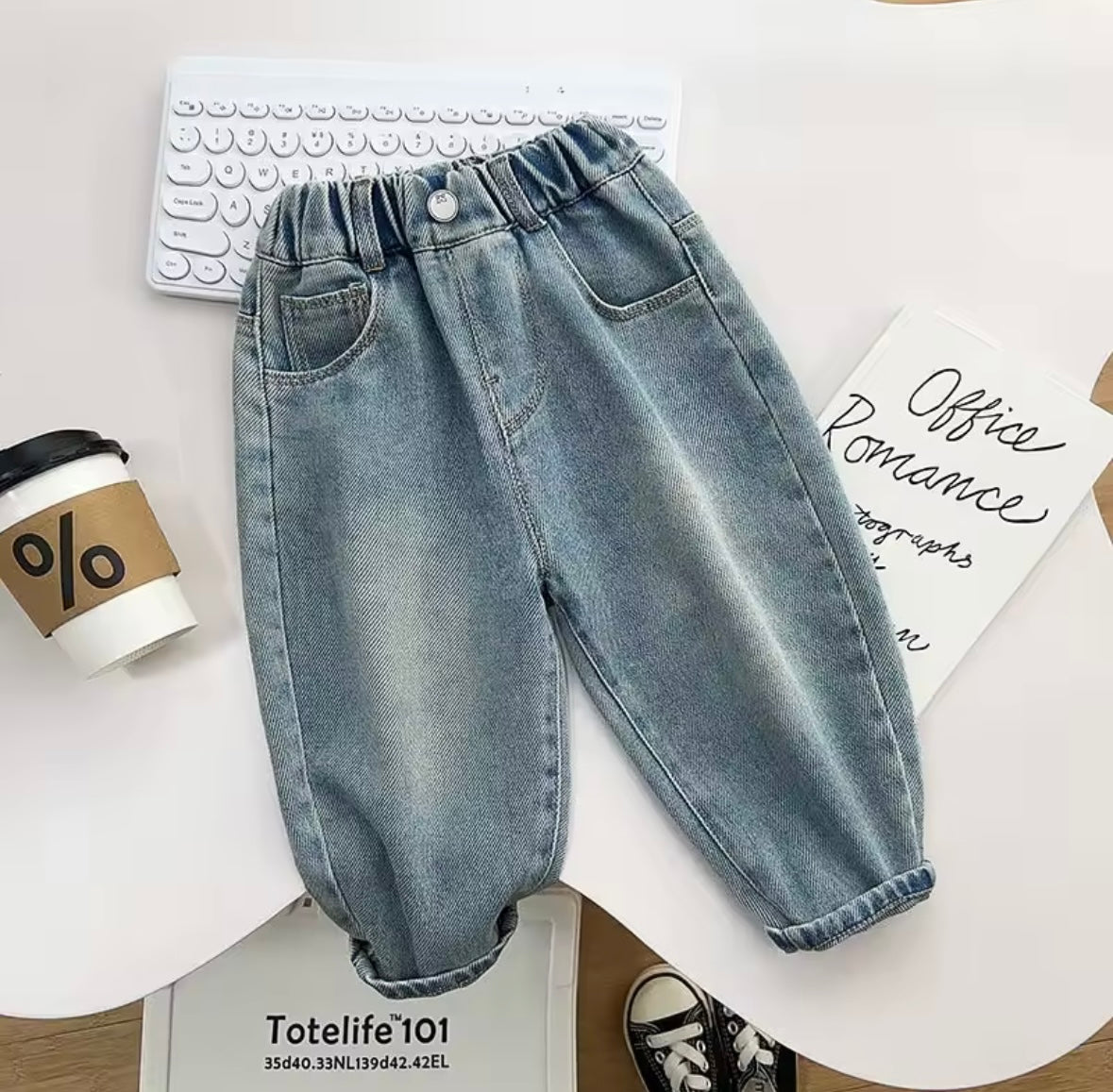 Premium Cartoon Character Denim Jeans – 18–24 Months