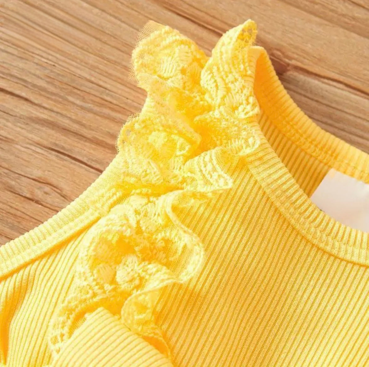 Sunny Daisy Baby Girl Dress – Yellow Outfit with Bow & Matching Headband. Size 9-12M