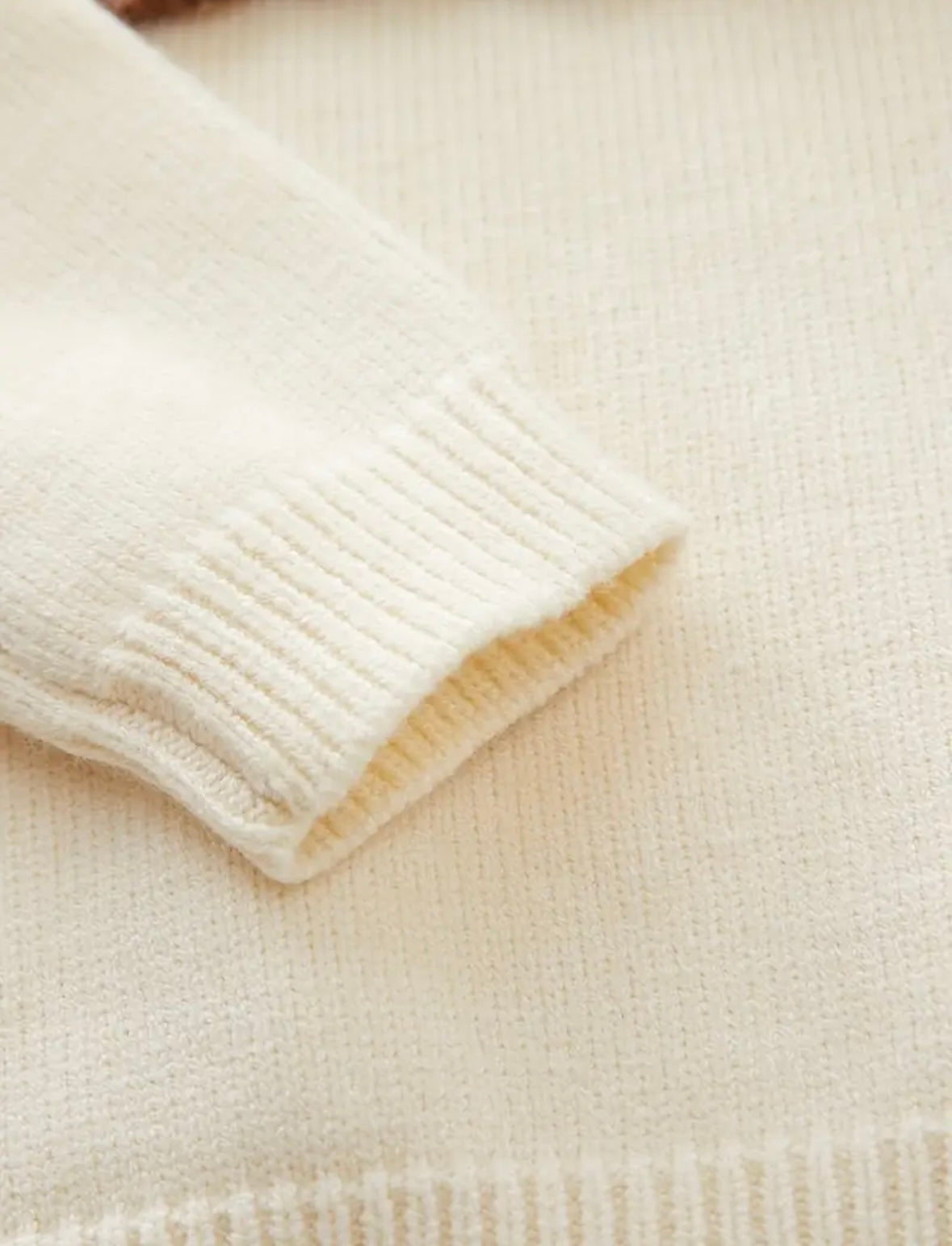 Cream Ruffle Knit Sweater | Premium Quality Girls’ Pullover (Size 3T–4T)