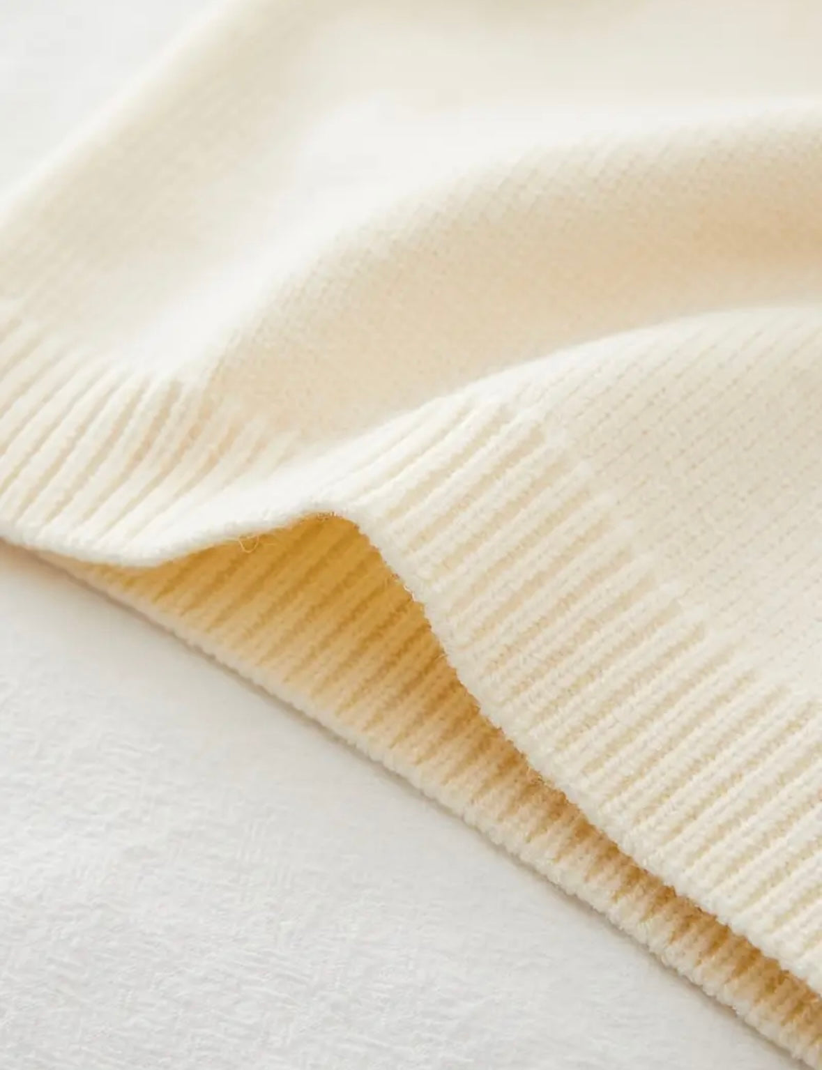 Cream Ruffle Knit Sweater | Premium Quality Girls’ Pullover (Size 3T–4T)