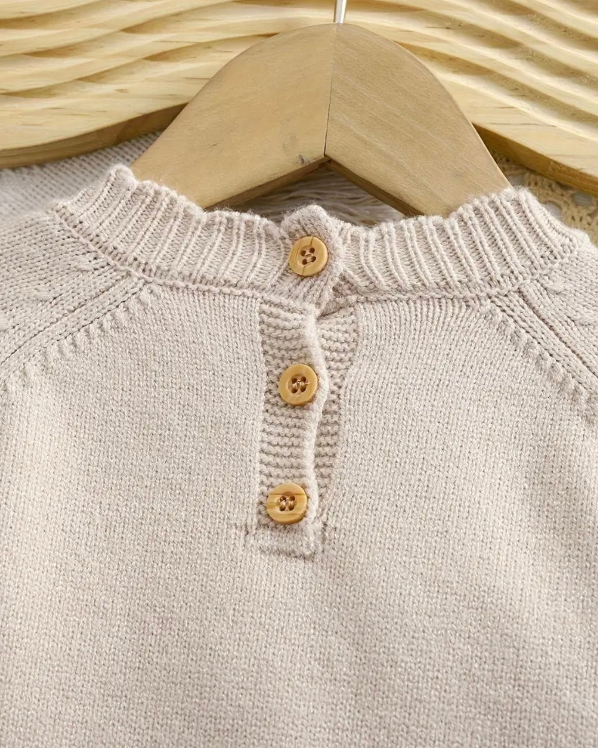 🍒 Baby Girl Cherry Knit Sweater – Size 9–12M