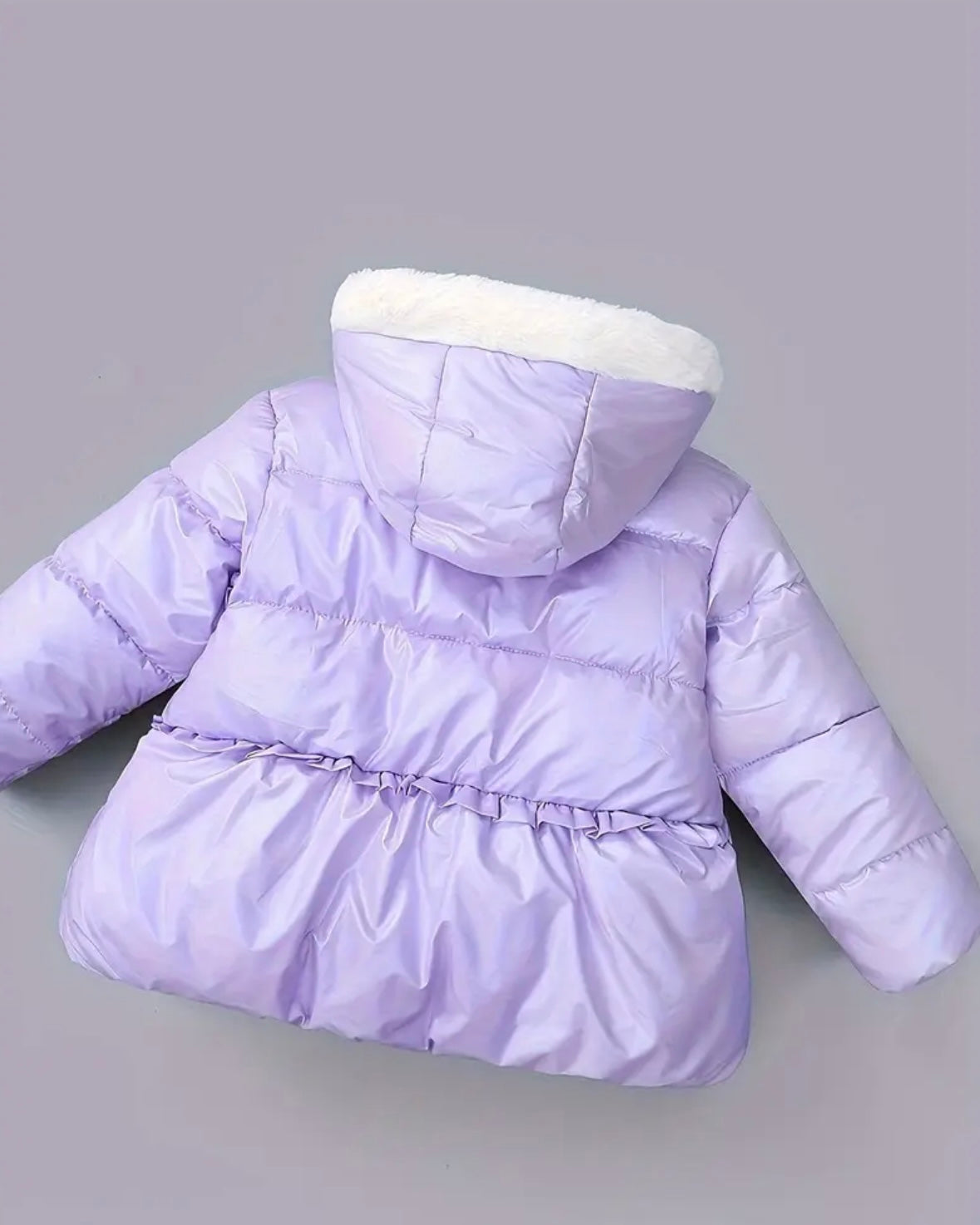 🩵 Lilac Dream Puffer Jacket – Size 90 (12–24 M)