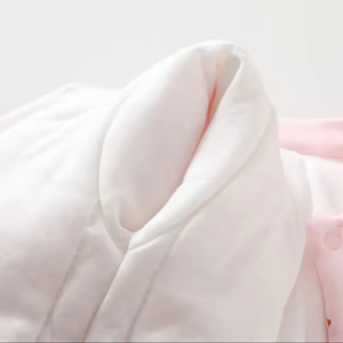 Baby Girl Pink Teddy Bear 100% cotton Romper with 3D Bear Pocket – Size 0–3M